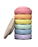 Stapelstein Rainbow Set pastel Rendering