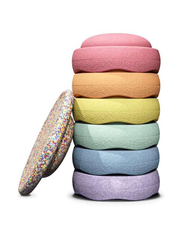 stapelstein パステル+fusionとバランスボード Stapelstein® Rainbow Set